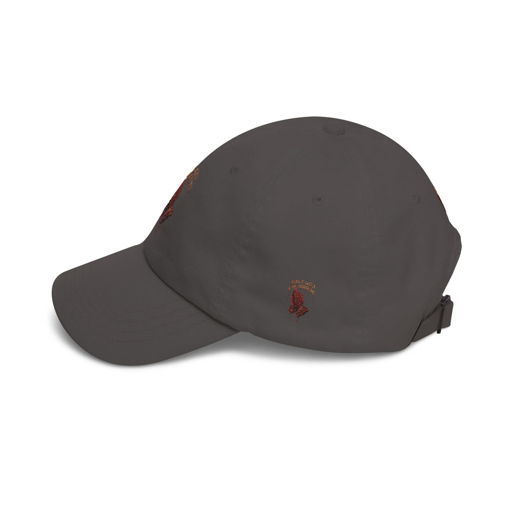 PRAYING HANDS Embroidered Cap White Baseball Hat
