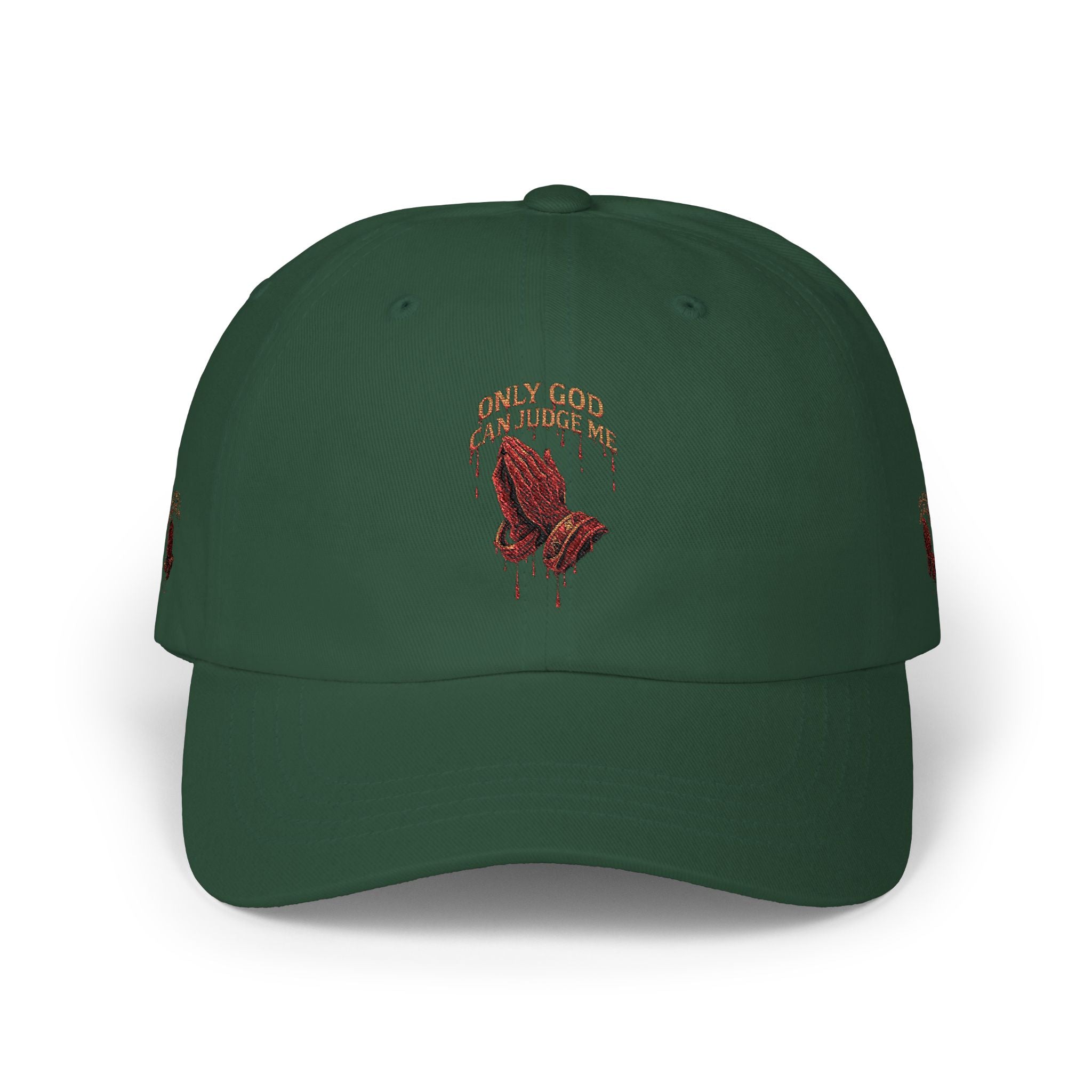 PRAYING HANDS Embroidered Cap White Baseball Hat