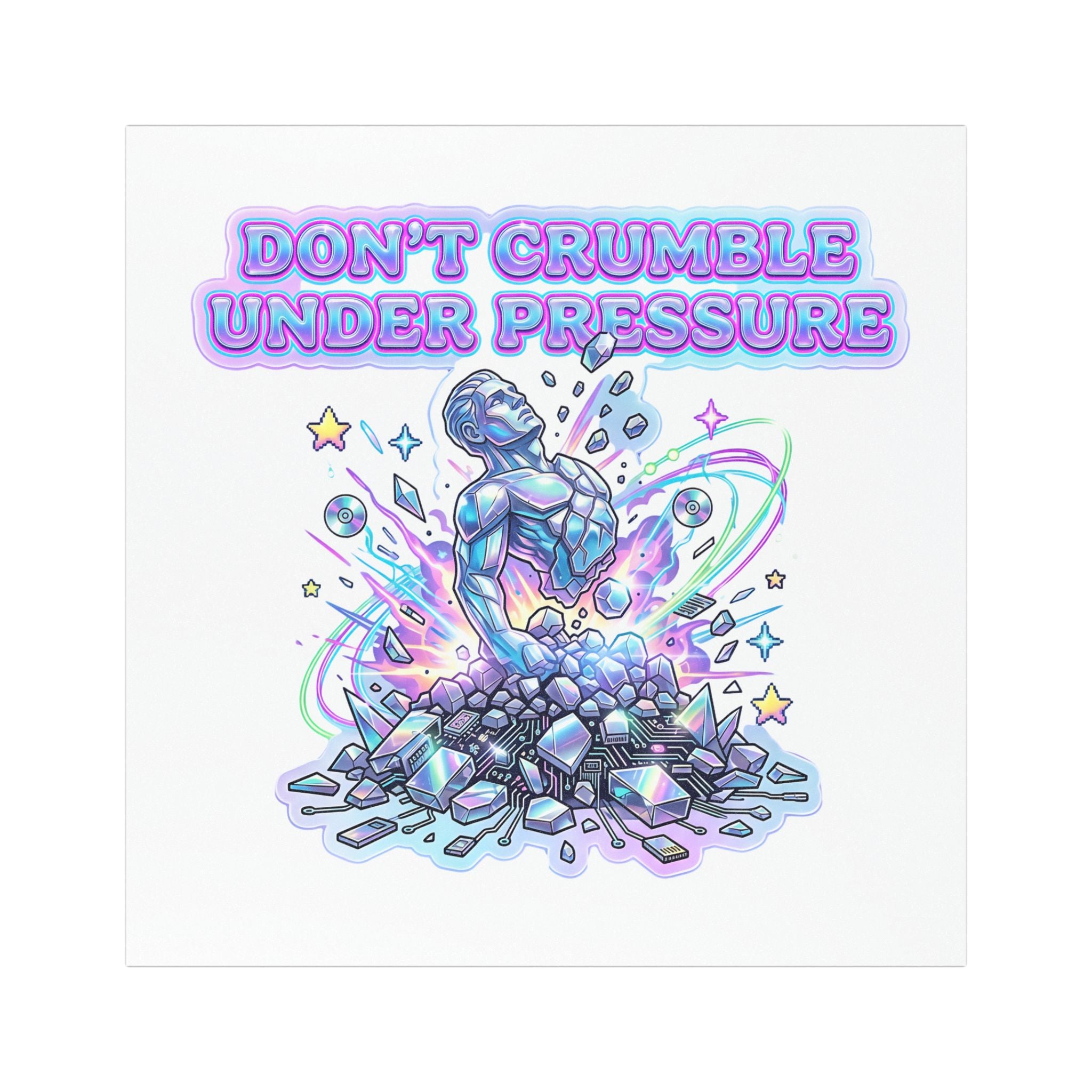Don’t Crumble Under Pressure — Inspirational Car Magnet