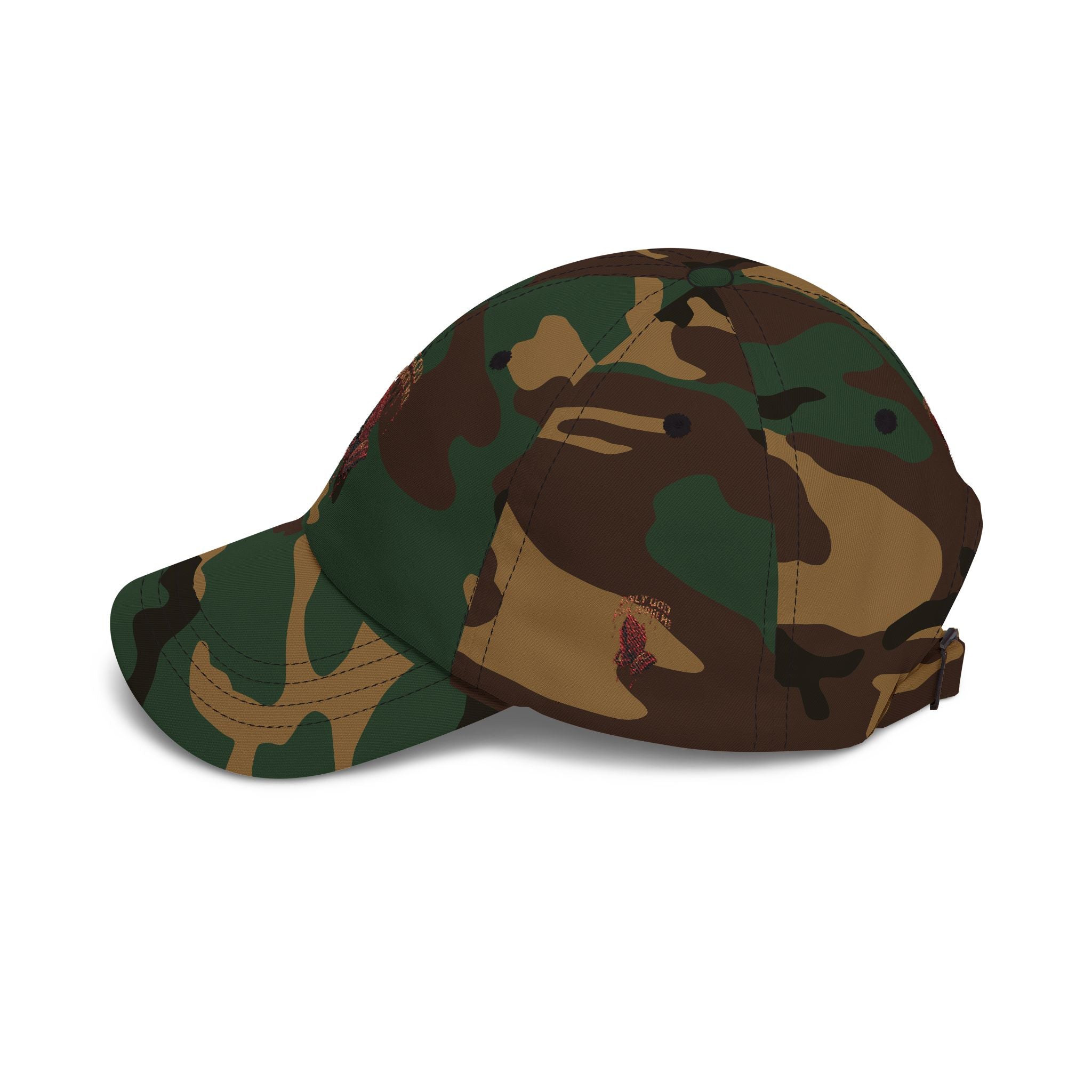 PRAYING HANDS Embroidered Cap White Baseball Hat