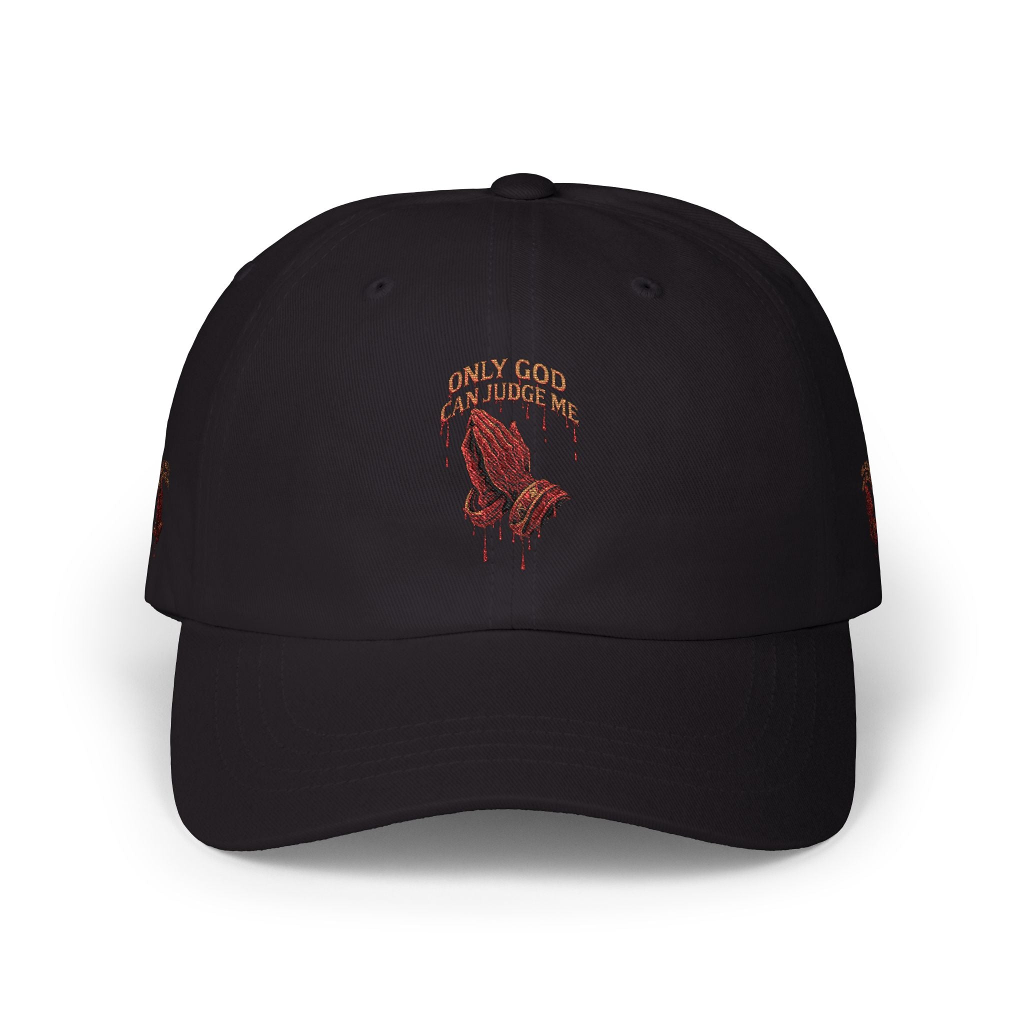 PRAYING HANDS Embroidered Cap White Baseball Hat