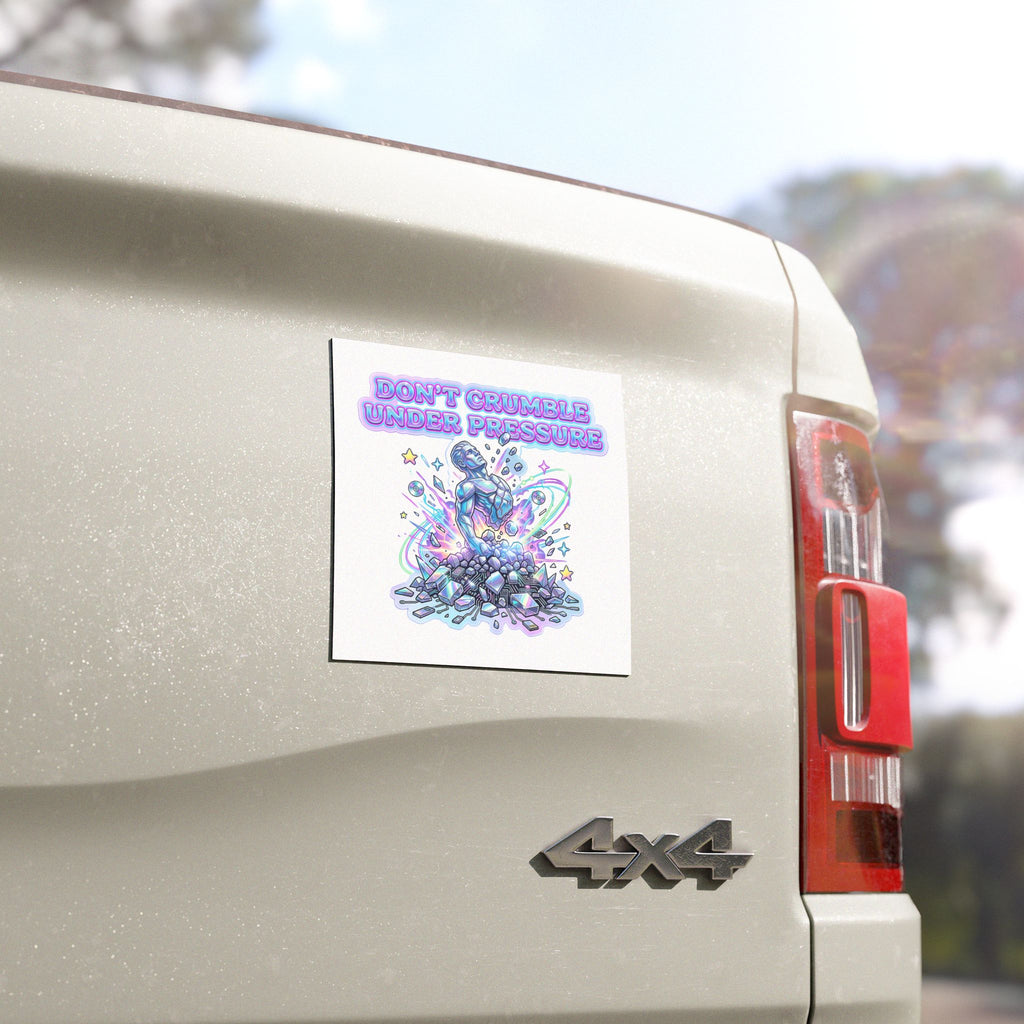 Don’t Crumble Under Pressure — Inspirational Car Magnet
