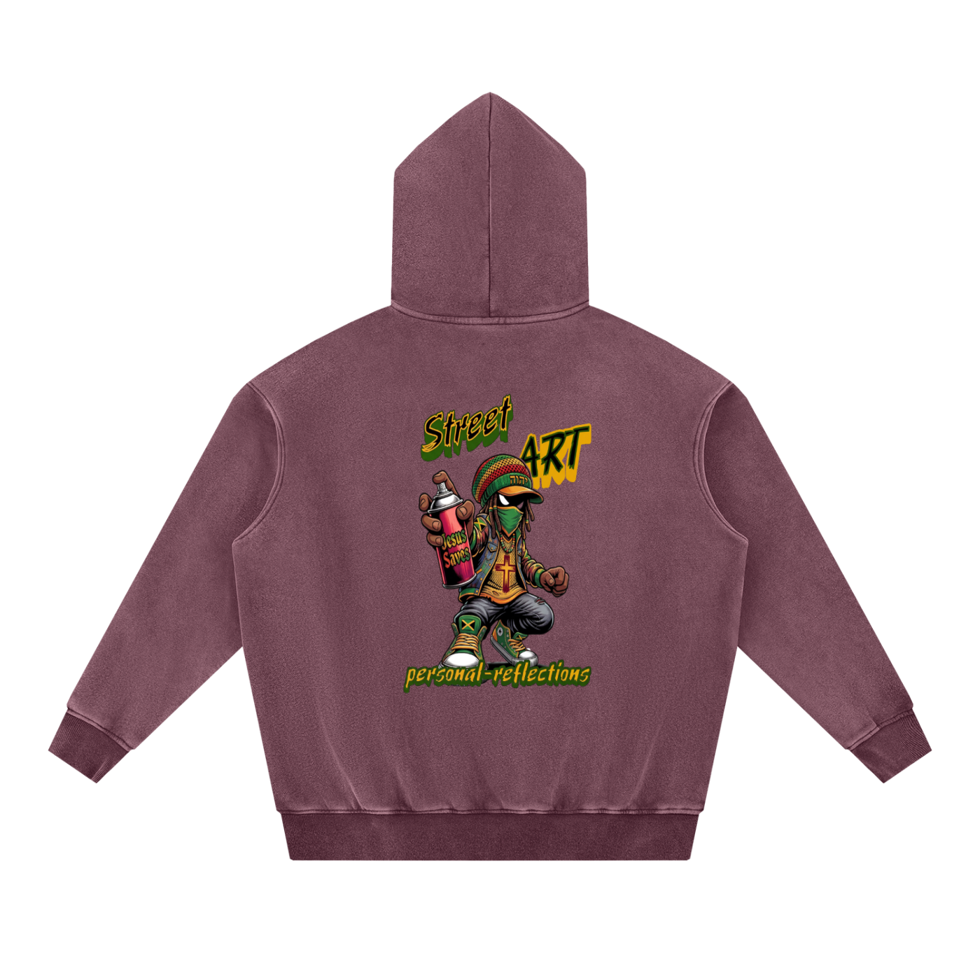 Vintage Snow Wash Oversized Hoodie