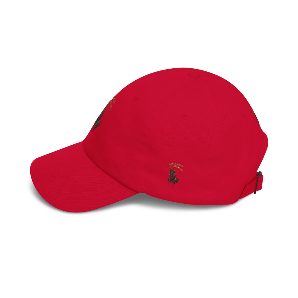 PRAYING HANDS Embroidered Cap White Baseball Hat