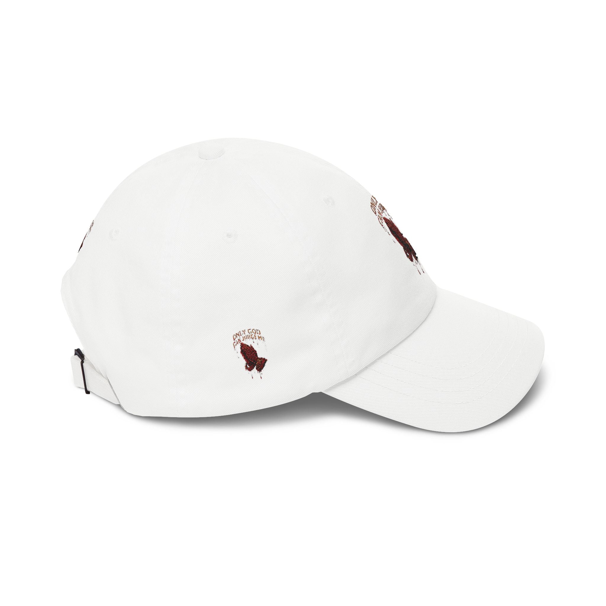 PRAYING HANDS Embroidered Cap White Baseball Hat