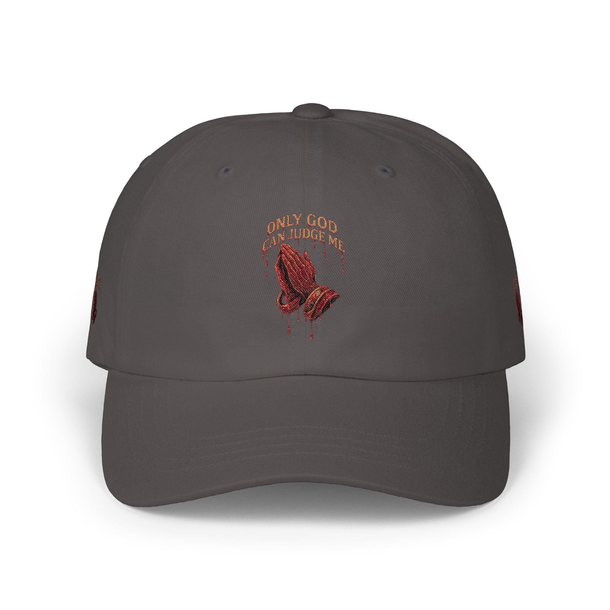 PRAYING HANDS Embroidered Cap White Baseball Hat