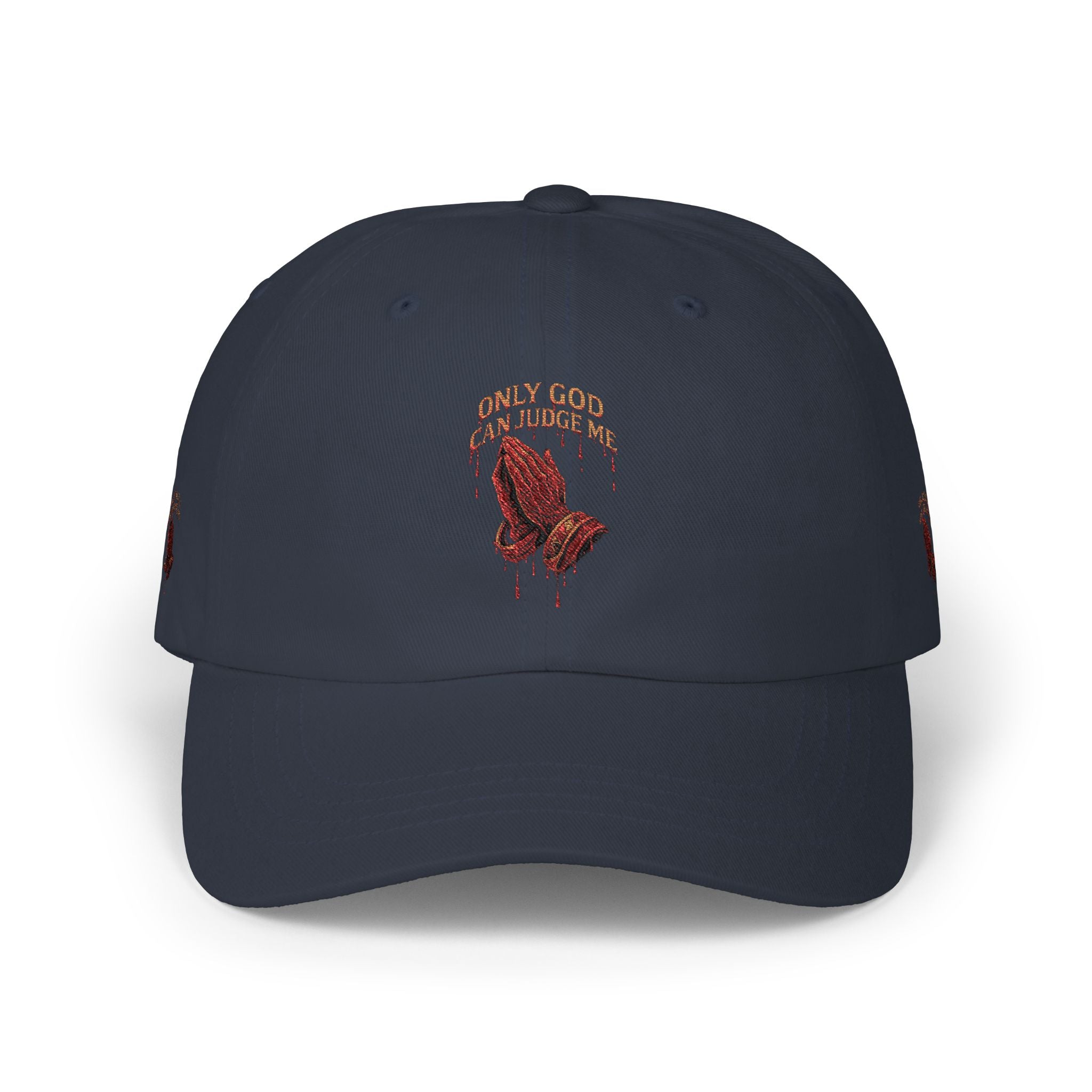 PRAYING HANDS Embroidered Cap White Baseball Hat