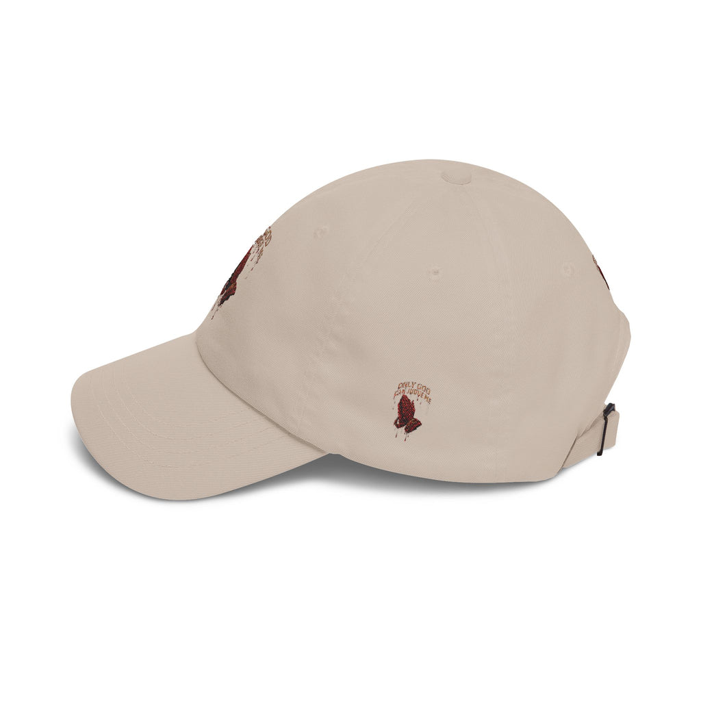 PRAYING HANDS Embroidered Cap White Baseball Hat