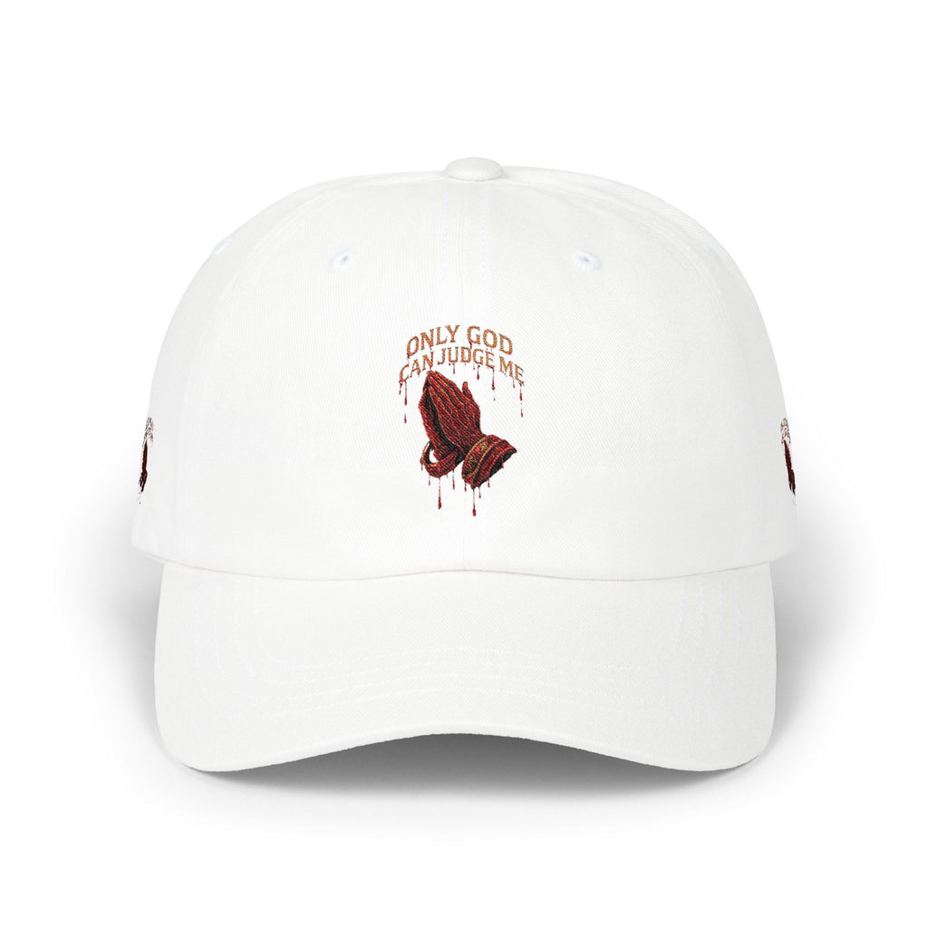 PRAYING HANDS Embroidered Cap White Baseball Hat