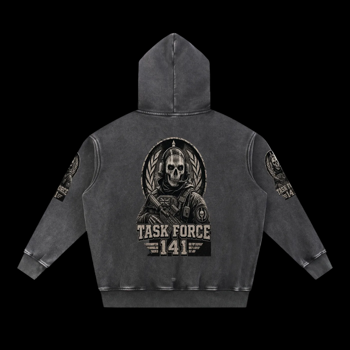 CALL  of  Duty (Snow Wash) and cut Oversized / Heavyweight Hoodie