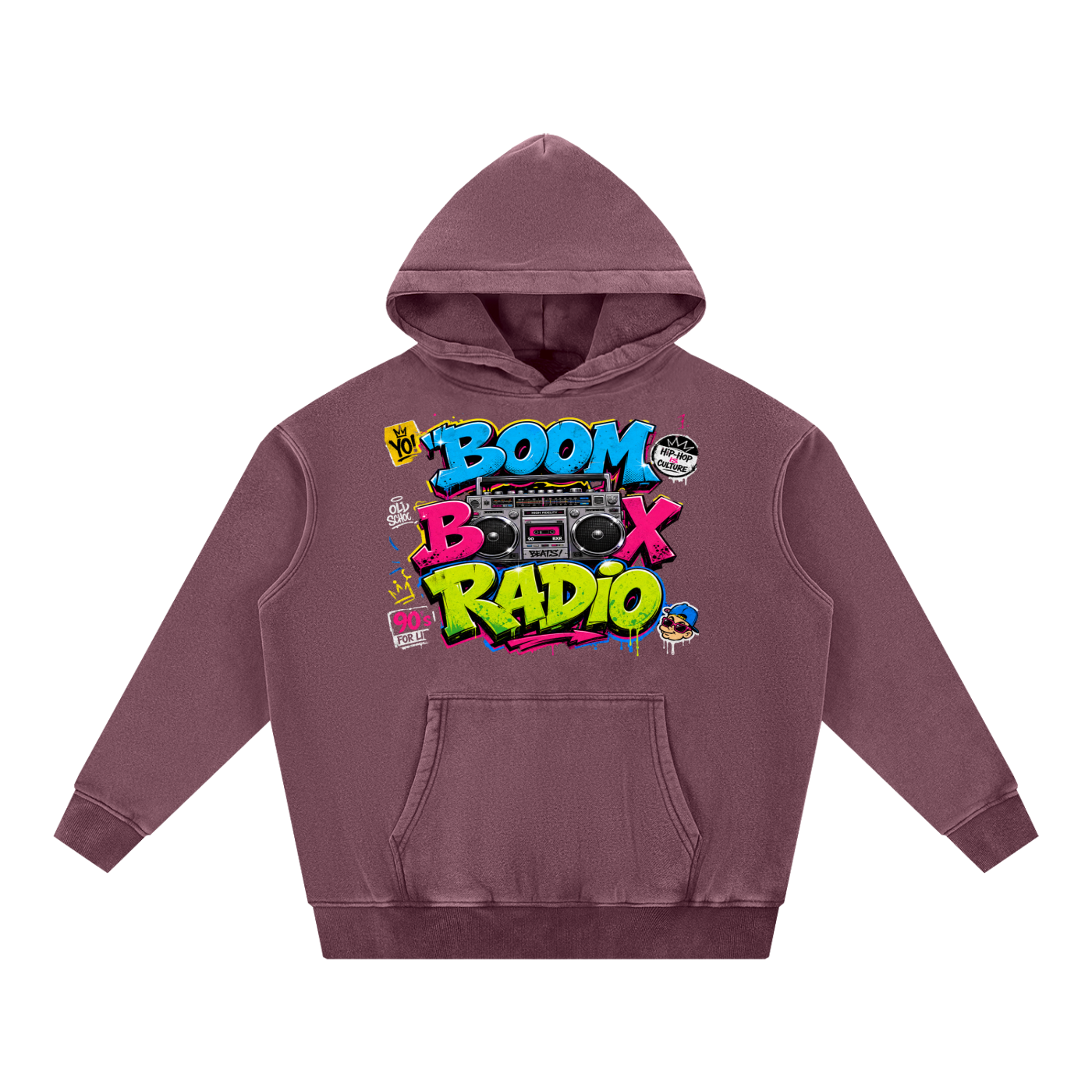 Vintage Snow Wash Oversized Hoodie